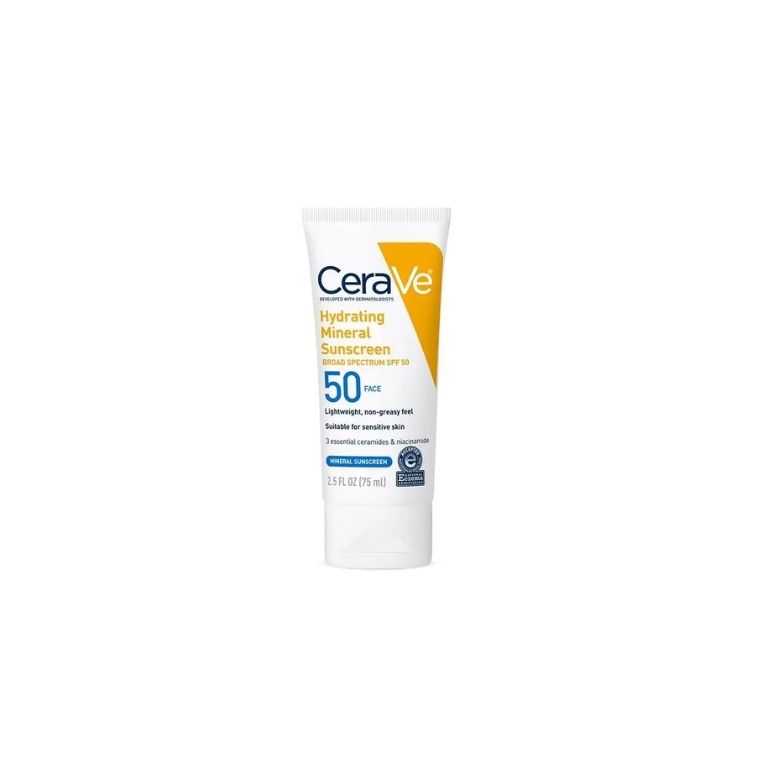 Cerave Hydrating Broad Spectrum SPF 50 Face Mineral  Sunscreen (75ml)