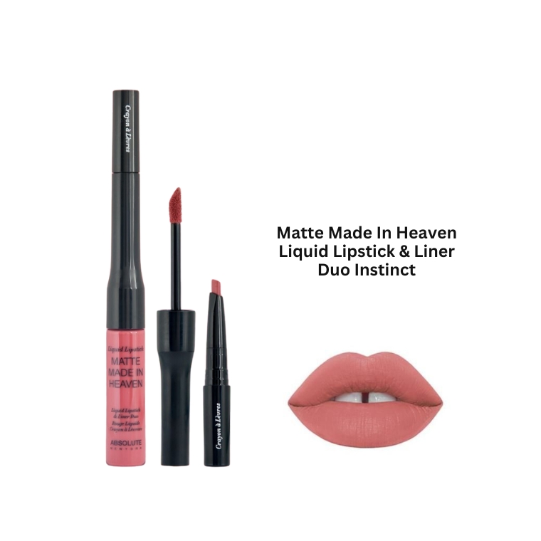 Absolute New York Matte Made In Heaven Liquid Lipstick & Liner Duo Instinct (4.2gm)