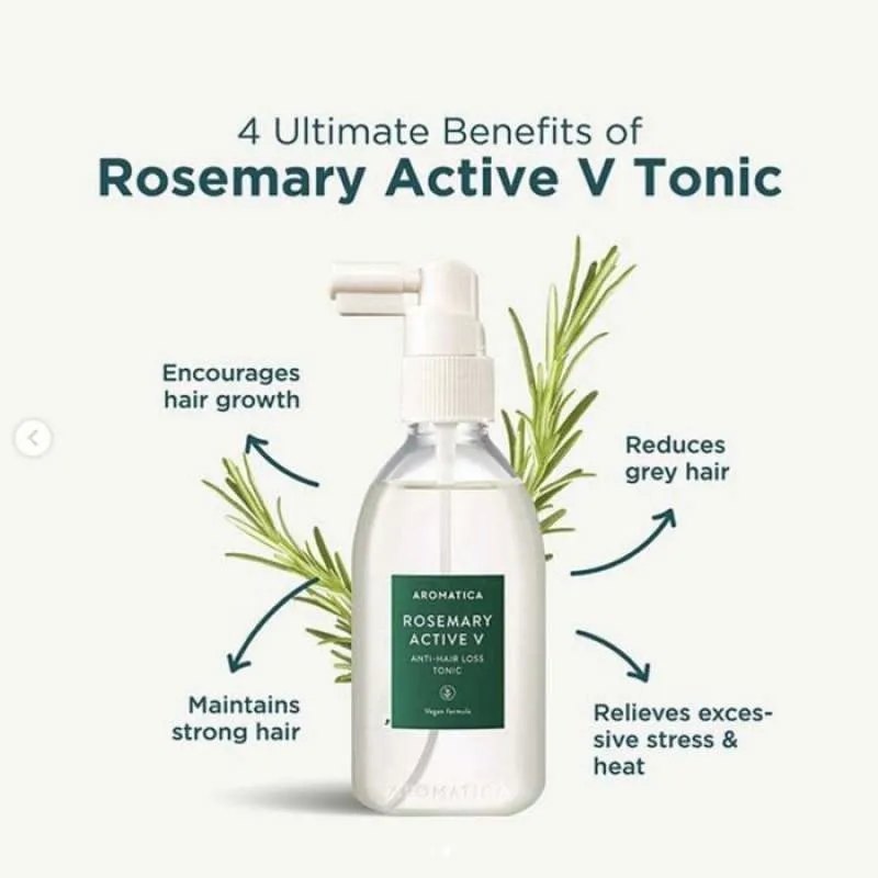 Aromatica Rosemary Active V Anti-Hair Loss Tonic (100ml)