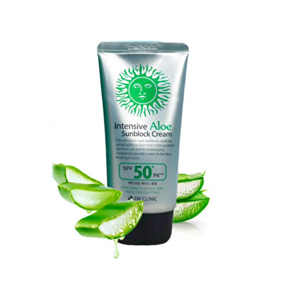 3W Clinic Intensive Aloe Sunblock Cream SPF 50+ PA+++ (70ml)