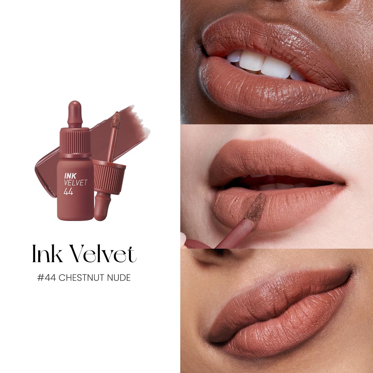 Peripera Ink Velvet  Lip Tint #44 Chestnut Nude (4gm)