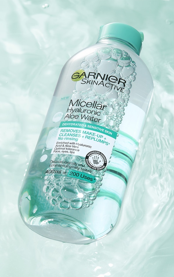 Garnier Hyaluronic Aloe Water Micellar Cleansing Water For Dehydrated Skin (400ml)