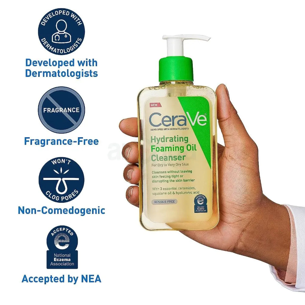 Cerave Hydrating Foaming Oil Cleanser (237ml)