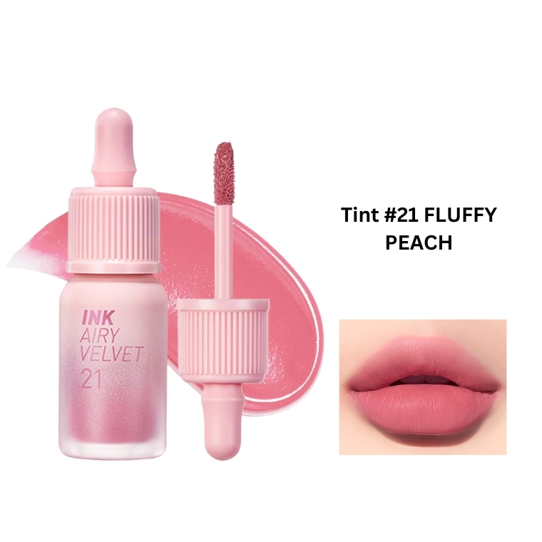 Peripera Ink Airy Velvet Lip Tint #21 Fluffy Peach (4gm)