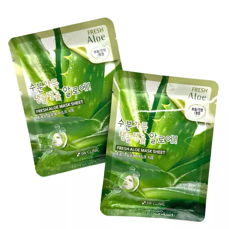 3W Clinic Fresh Aloe Sheet Mask (23ml)