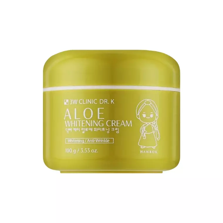 3W Clinic Dr. K Aloe Whitening & Anti-Wrinkle Cream (100gm)