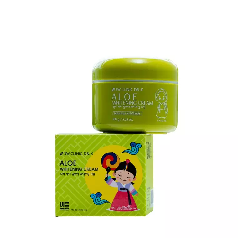 3W Clinic Dr. K Aloe Whitening & Anti-Wrinkle Cream (100gm)