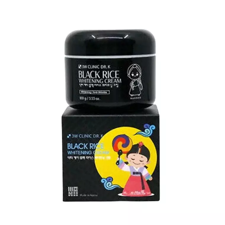 3W Clinic Dr. K Black Rice Whitening Cream (100gm)