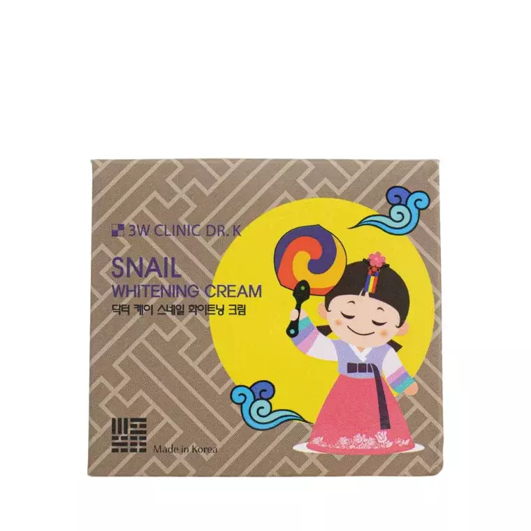 3W Clinic Dr. K Snail Whitening Cream (100gm)