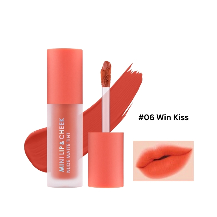 Cathy Doll Mini Lip & Cheek Nude Matte Tint #06 Win Kiss (2.1gm)