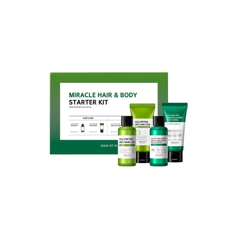 Some By Mi Miracle Hair & Body Starter Kit (60ml+30ml+60gm+30ml)
