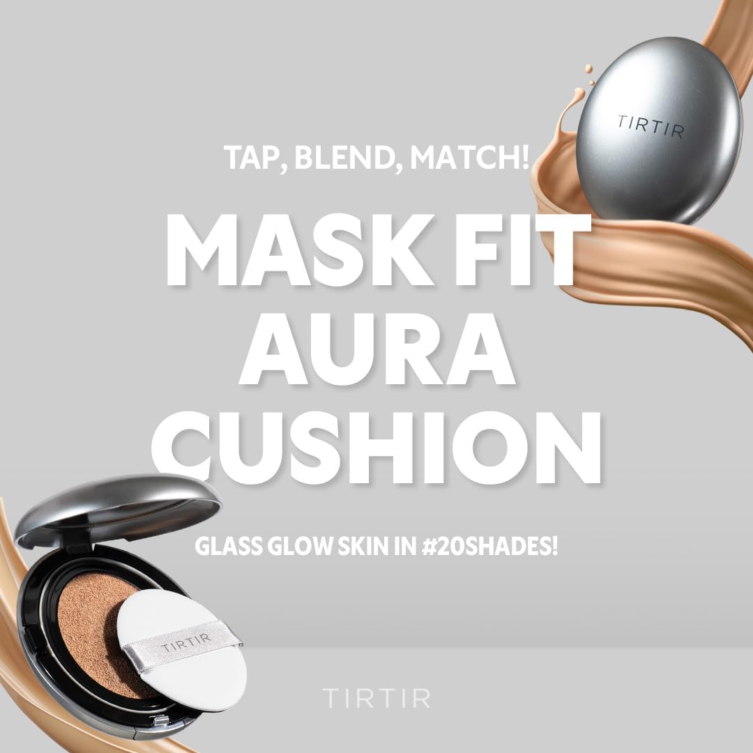 Tirtir Mask Fit Aura Silver Cushion Foundation 23N Sand(18gm)