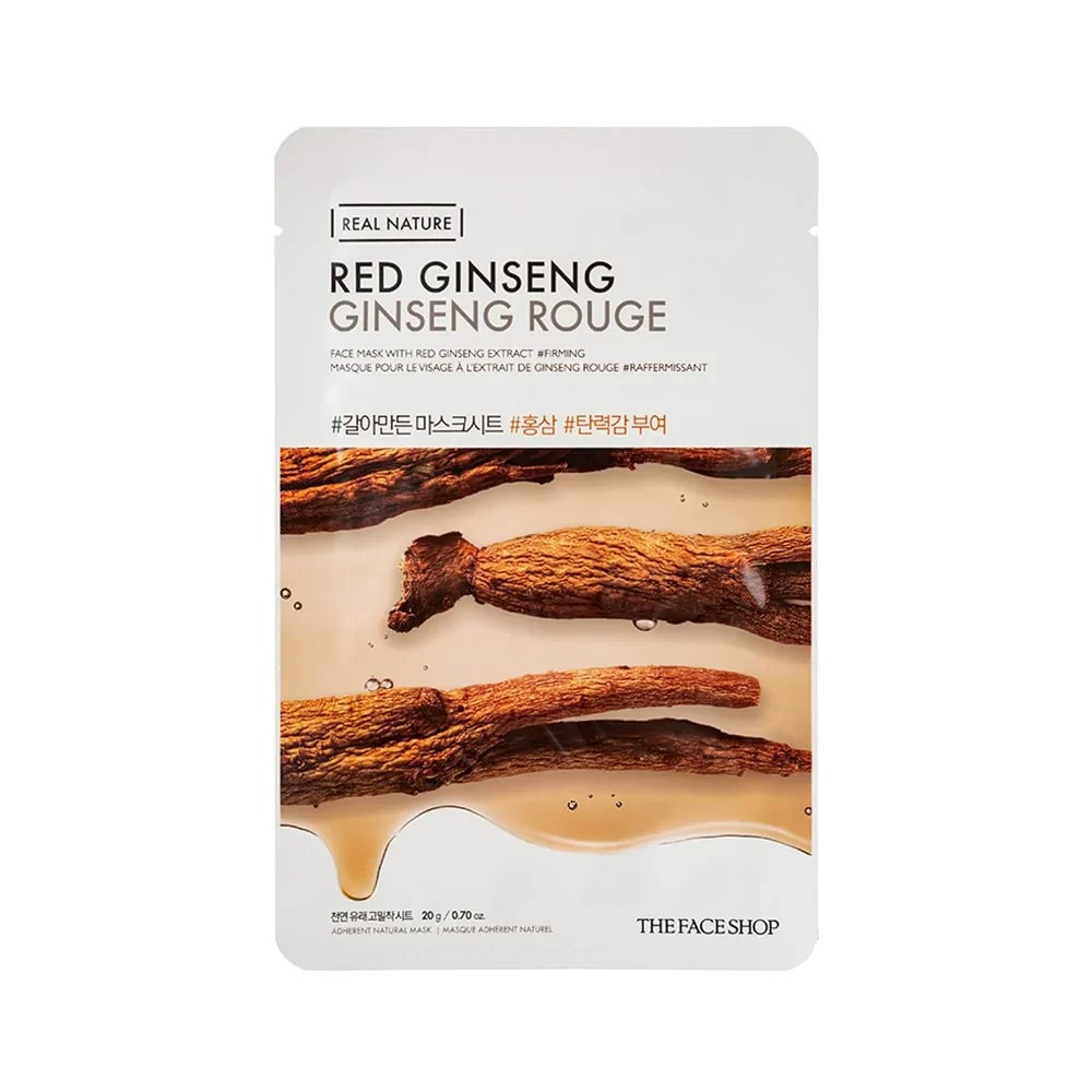 The Face Shop Real Nature Red Ginseng Face Mask (20gm)