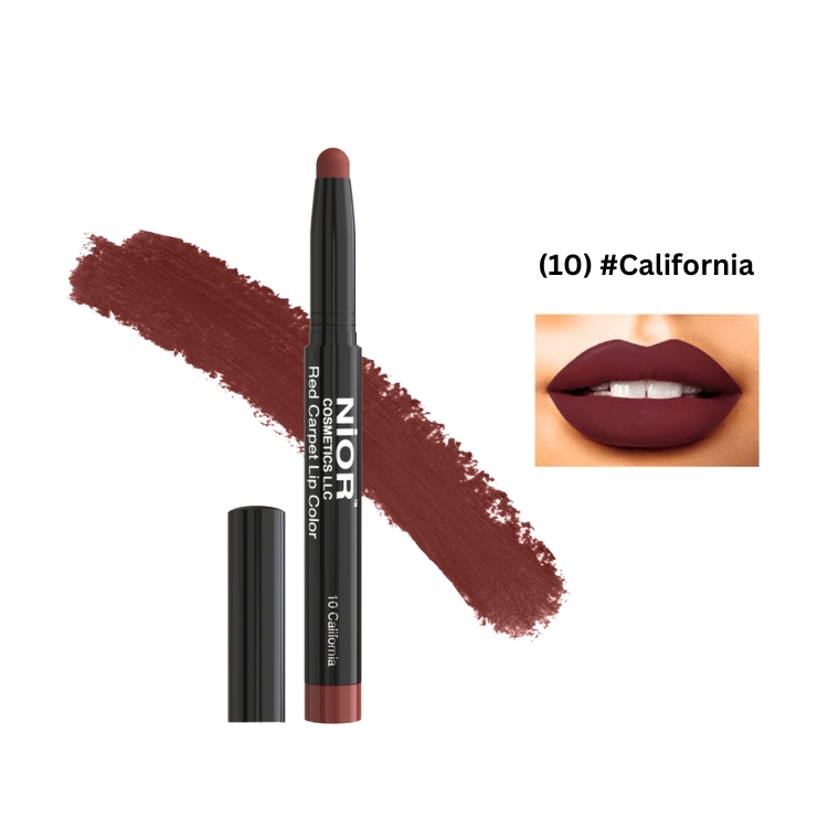 NIOR Red Carpet Lip Color -(10) #California (1.4gm)