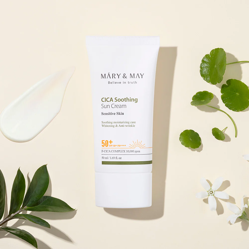 Mary & May Vegan Cica Soothing Sun Cream SPF 50++++ (50ml)