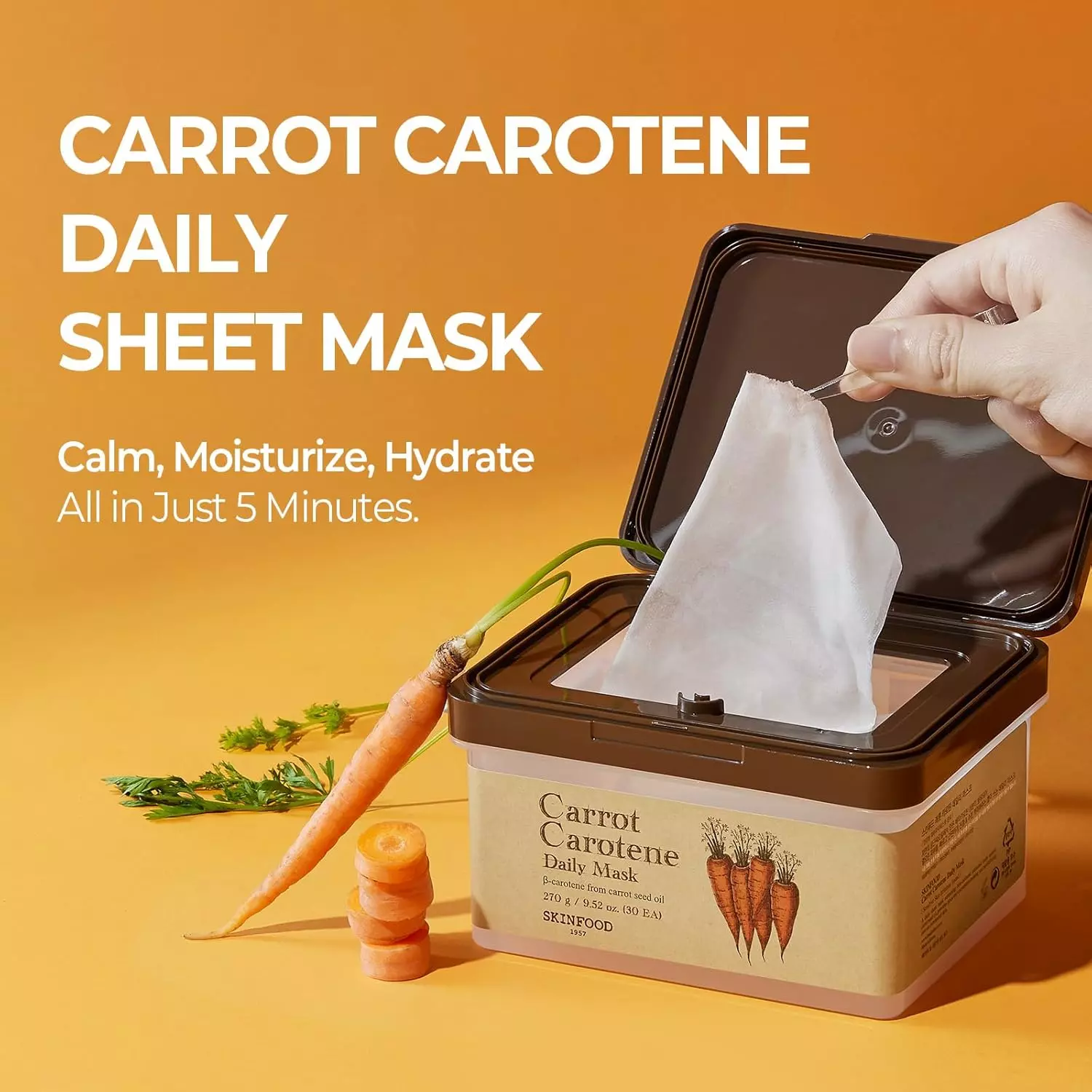 Skinfood Carrot Carotene Daily Sheet Mask (27gm)