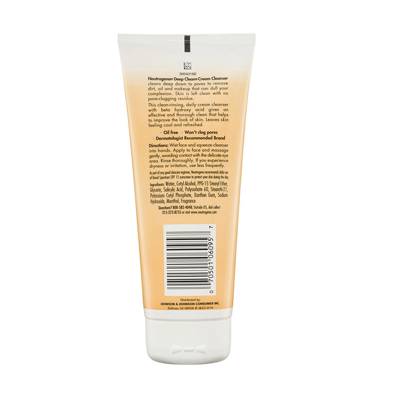 Neutrogena Deep Clean Cream Cleanser (200gm)