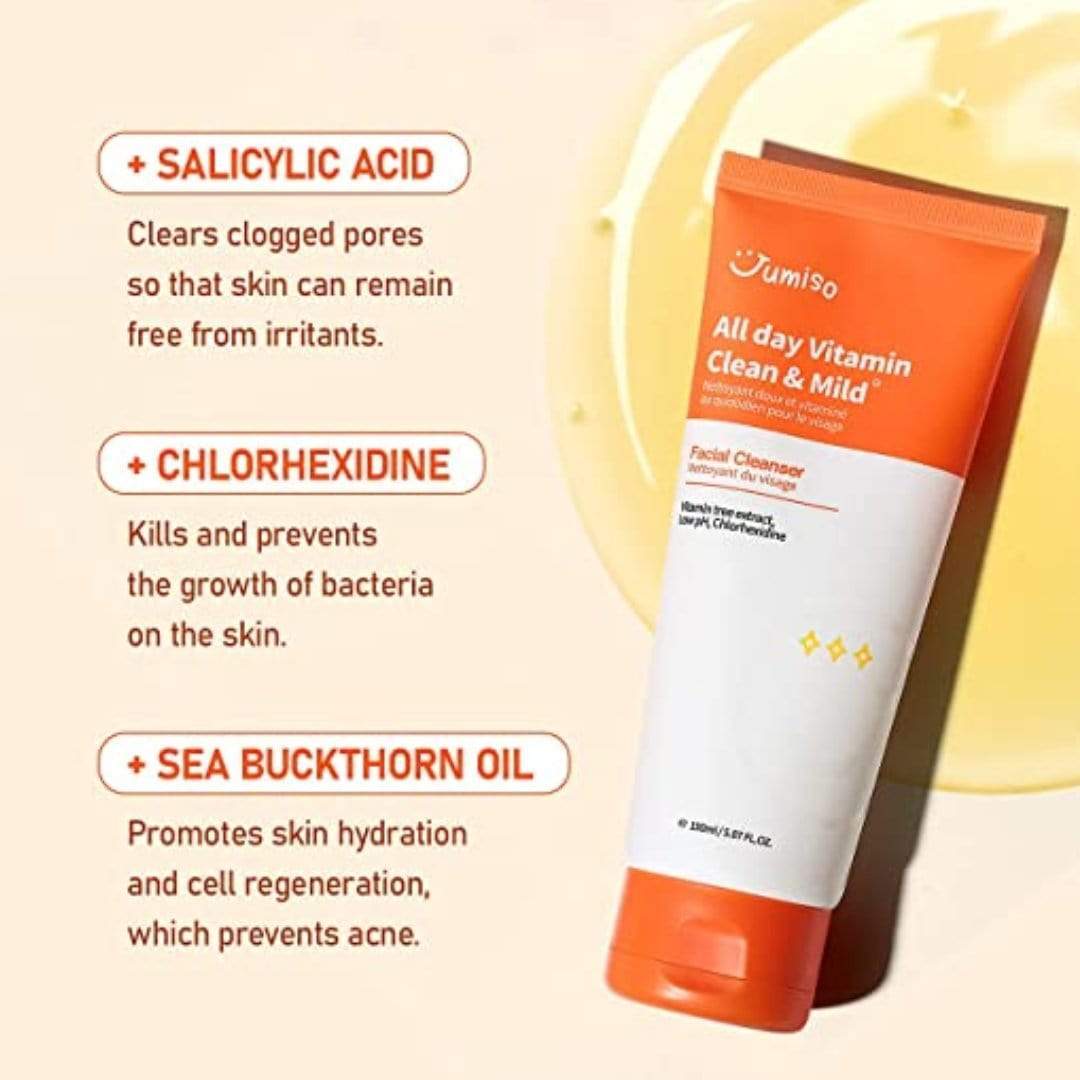 Jumiso All Day Vitamin Clean & Mild Facial Cleanser (150ml)