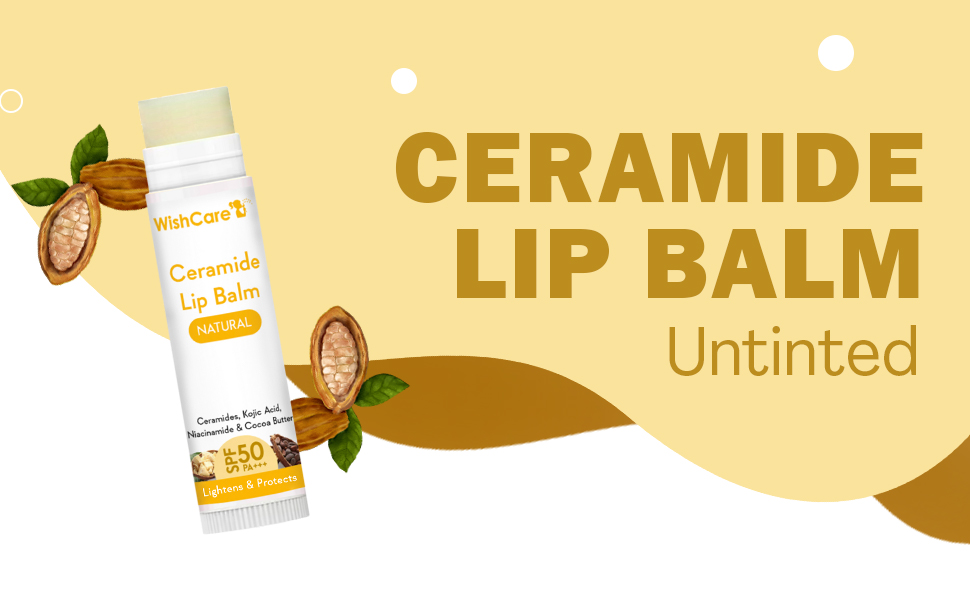 wishcare ceramide lip blam spf 50 pa+++ Natural (5gm)