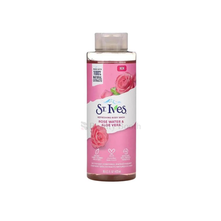 St. Ives Rose water & Alo Vera Refreshing Body Wash (473 ml)