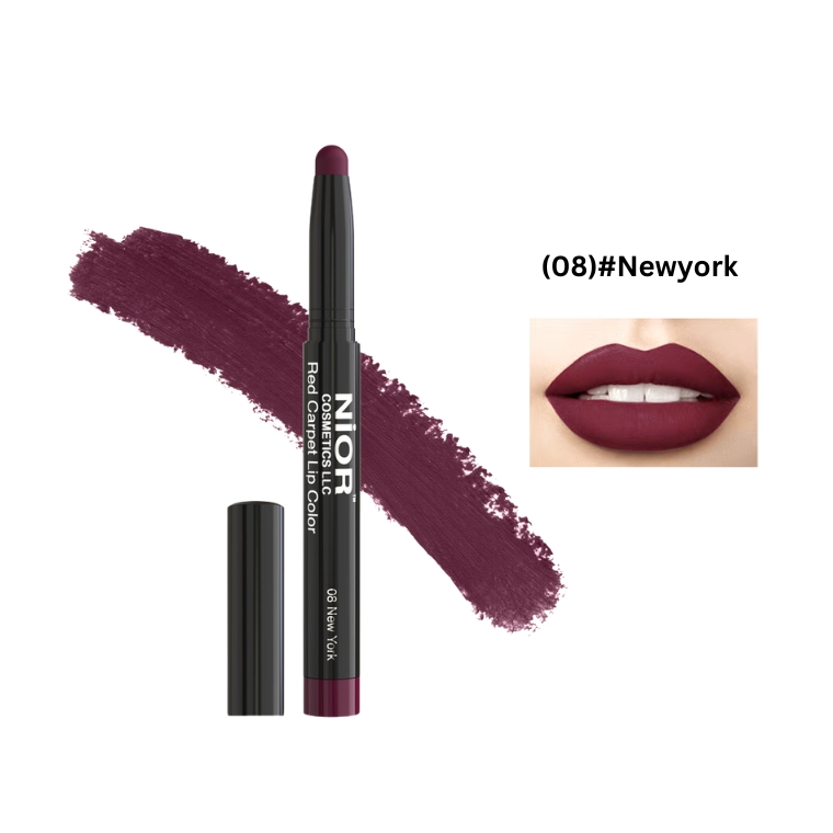 Nior Red Carpet Lip Color-(08)#Newyork (1.4gm)