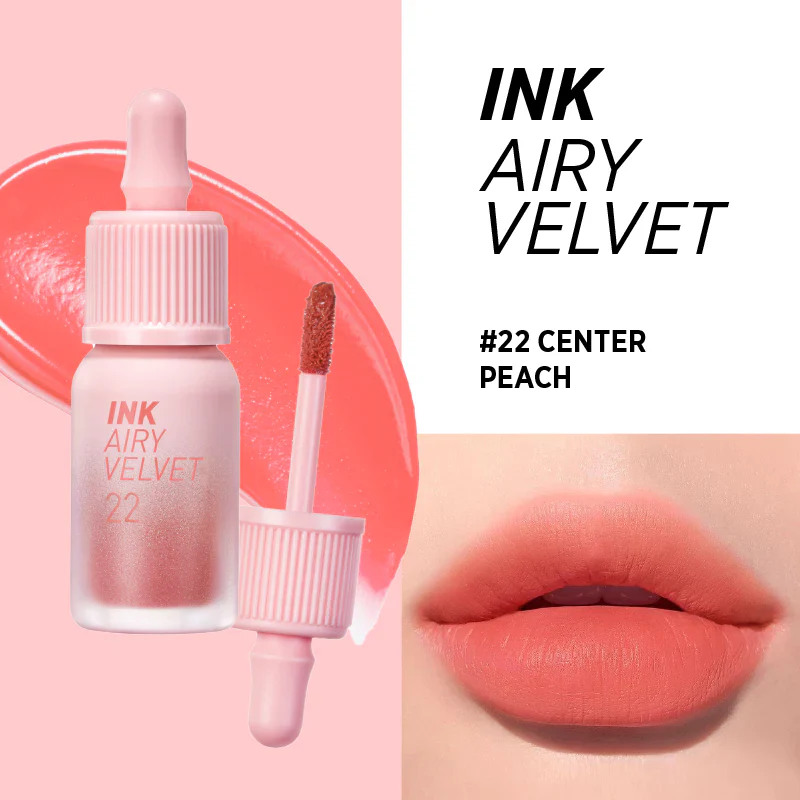 Peripera Ink Airy Velvet Lip Tint #22 Center Peach (4gm)
