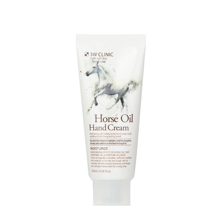 3W Clinic Moisturizing Horse Oil Hand Cream (100ml)