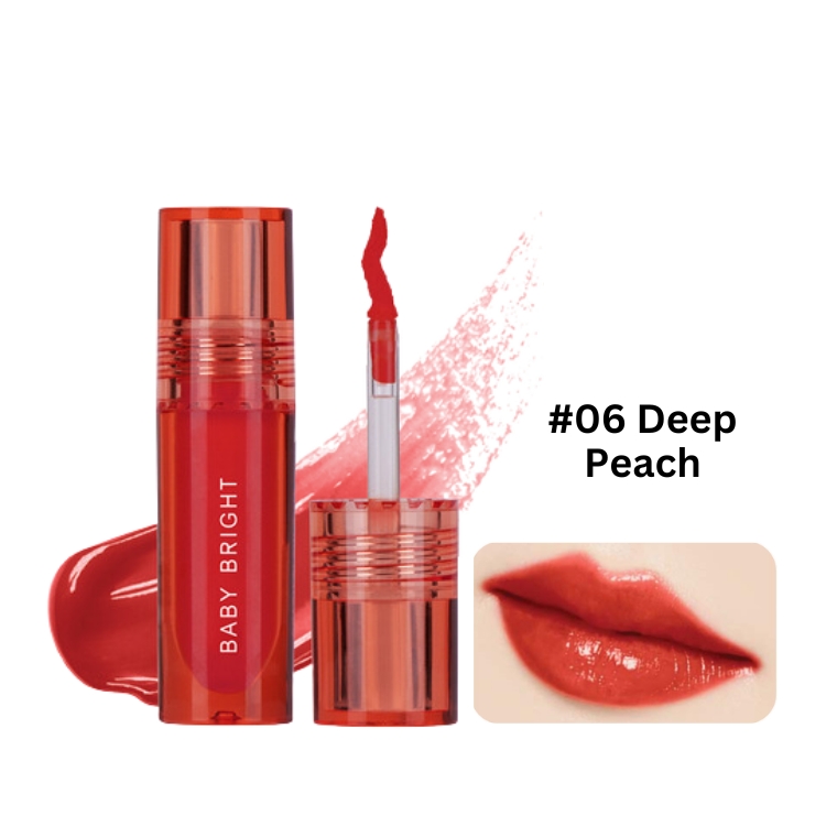 Baby Bright Lip & Cheek Peach Glow Tint #06 Deep Peach (2.4gm)