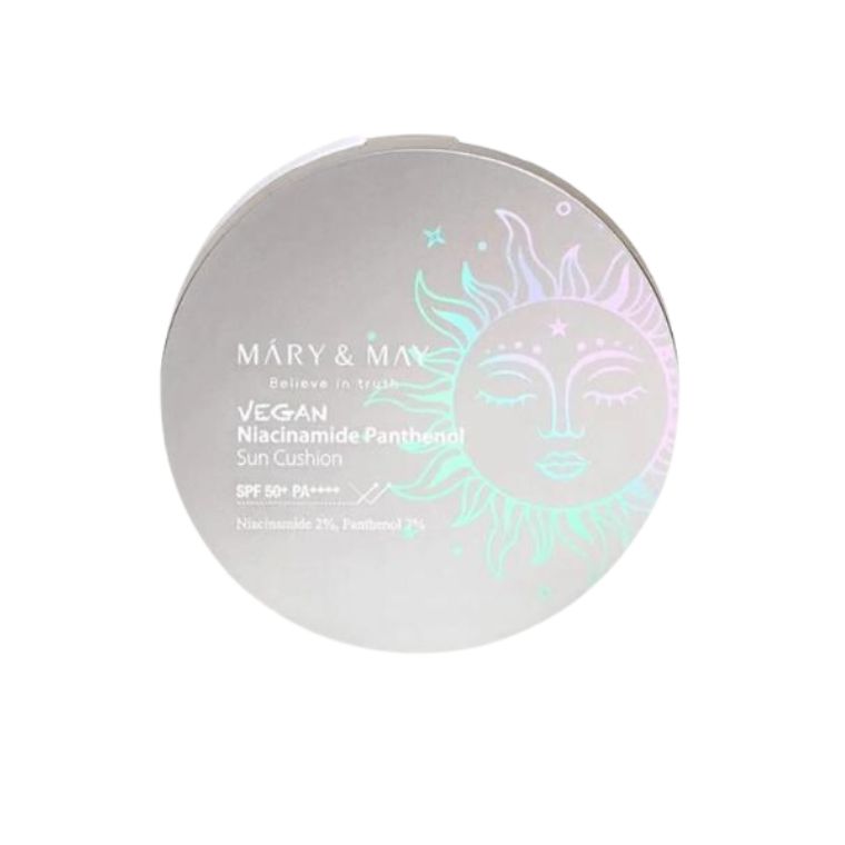 Mary & May Yegan Vegan Niacinamide Panthenol Sun Cushion SPF50+ PA++++ (25g)