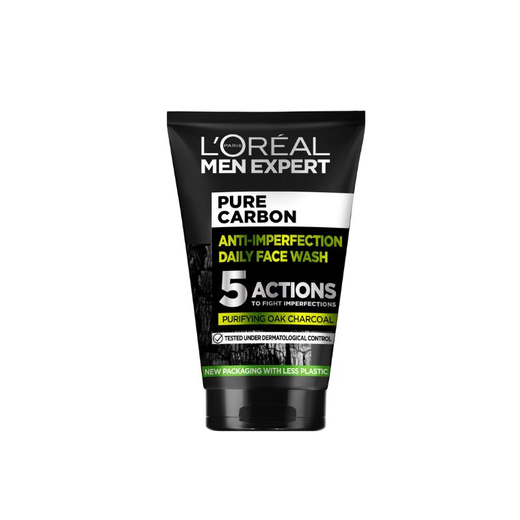 L'Oréal Paris Men Expert Pure Carbon Face Wash For Men, for Oily Skin and Breakouts (100ml)