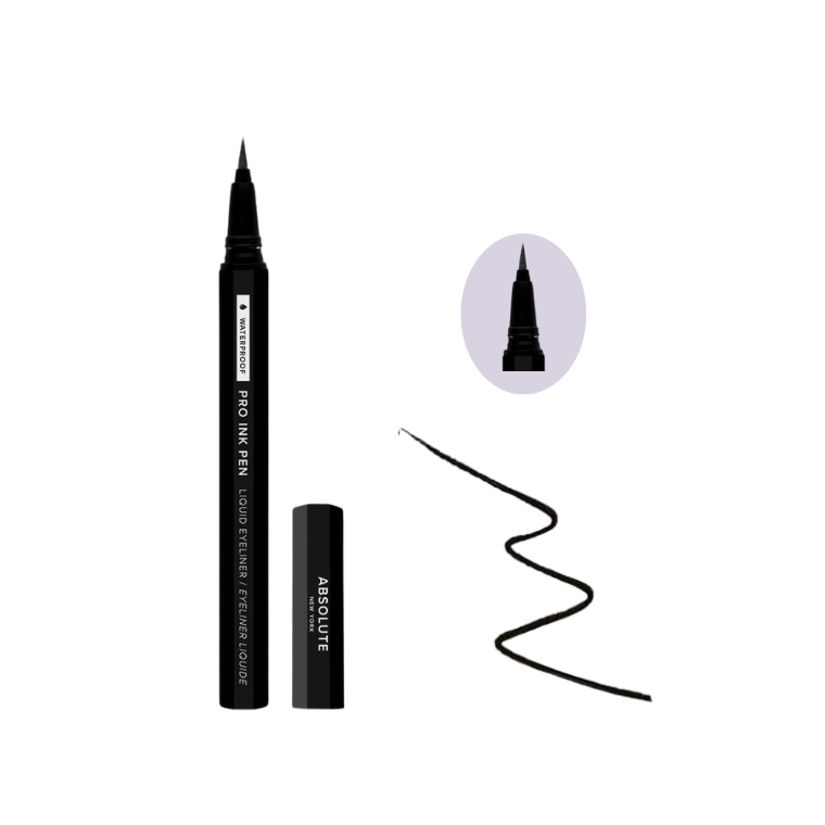 Absolute New York Waterproof Pro Ink Liquid Pen Eyeliner #01 Jet Black (0.8 ml)