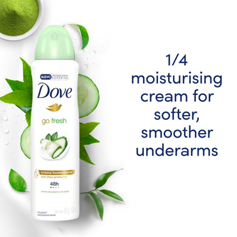 Dove Go Fresh Anti-perspirant Deodorant Cucumber & Green Tea (150ml)