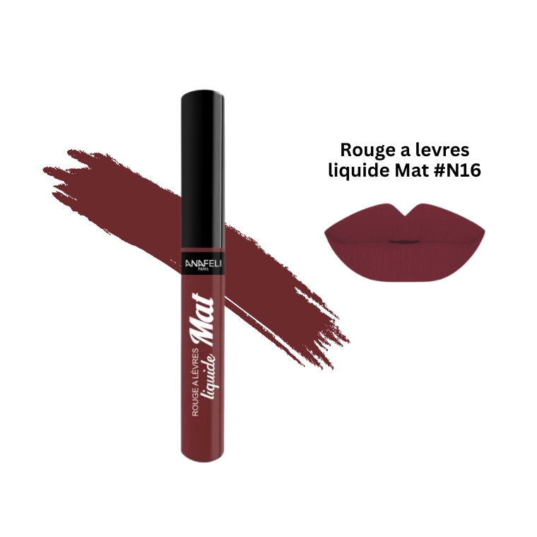 Anafeli Rouge a levres liquide Mat #N16 (7ml)