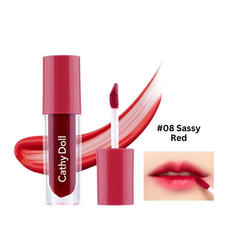 Cathy Doll Glow Gel Tint #08 Sassy Red (2.4gm)