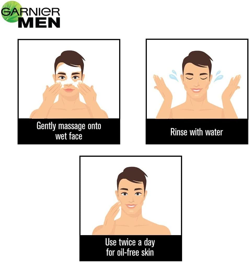 Garnier Men Oil Clear Face Wash (50gm)