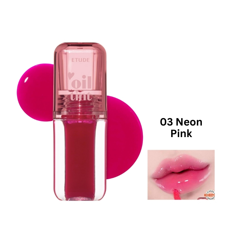 Etude House Dear Darling Oil Tint - 03 Neon Pink (4.2gm)