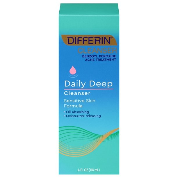 Differin Daily Deep Cleanser with Benzoyl Peroxide (118ml)