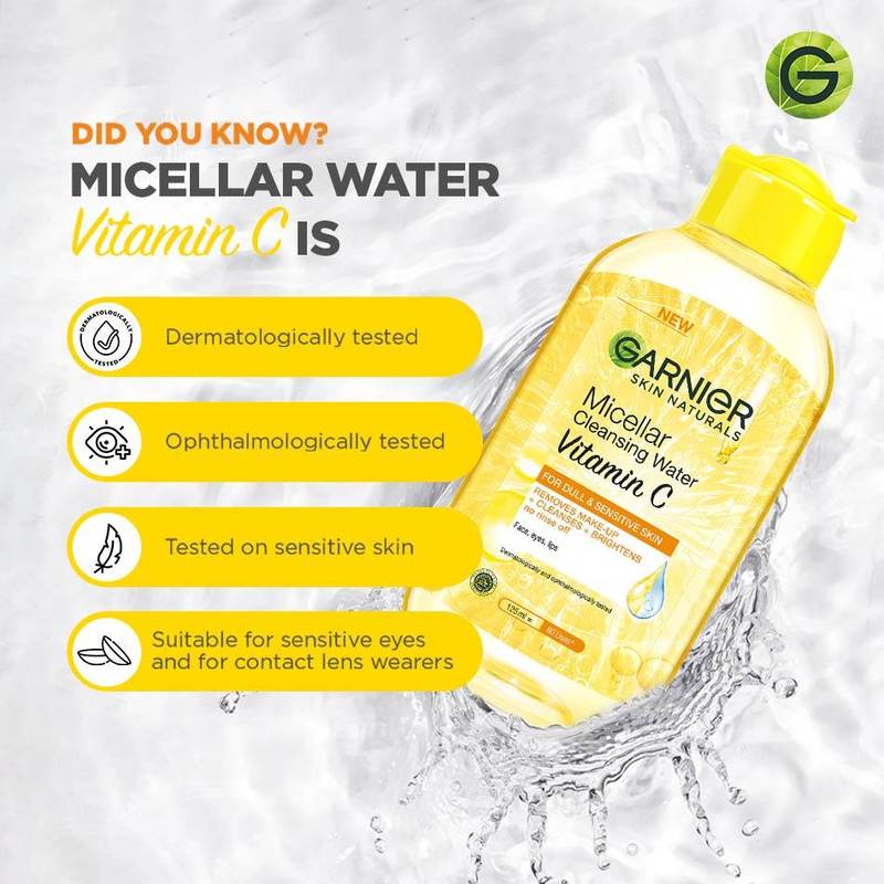 Garnier Micellar cleansing water  with Vitamin C  (125ml)