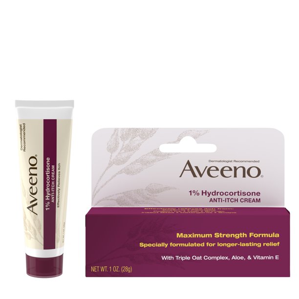 Aveeno 1% Hydrocortisone Anti-Itch Cream (28gm) (2023-12-01)