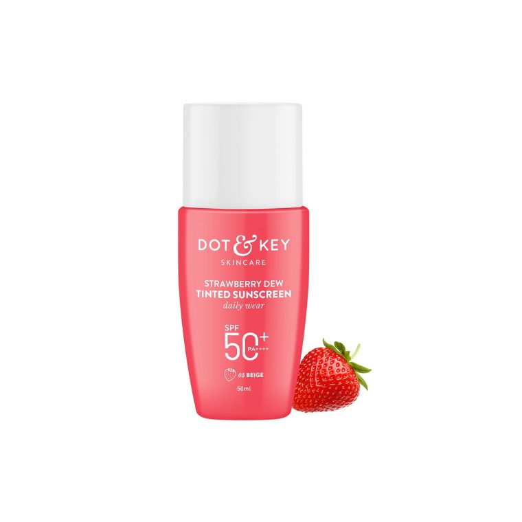 Dot & Key Strawberry Dew Tinted Sunscreen SPF 50+ PA++++ 05 Beige (50ml)