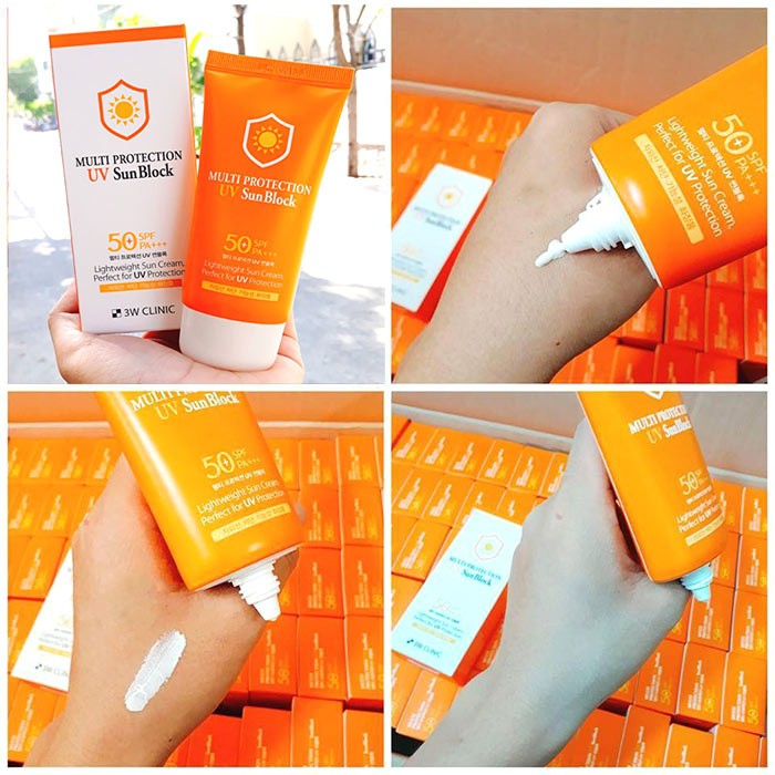 3W Clinic Multi Protection UV Sun Block SPF 50+PA+++ (70ml)