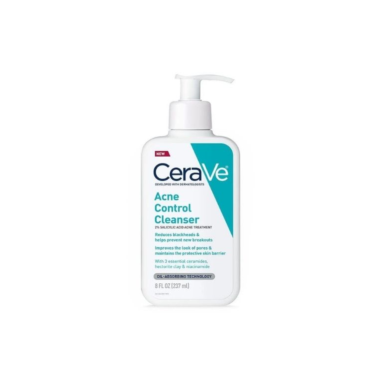 Cerave Acne Control Cleanser 2% Salicylic Acid Acne Treatment (237ml)