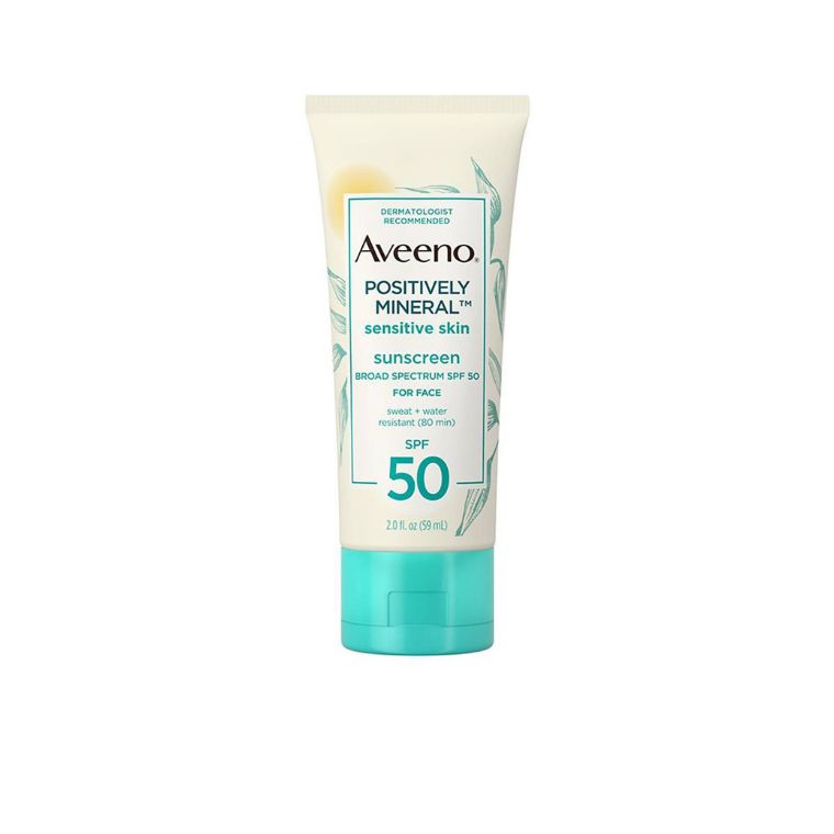 Aveeno Positively Mineral Sensitive Skin Sunscreen SPF 50 (59ml) (2023-12-01)