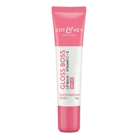 Dot and Key Gloss Boss Vitamin C + E Lip Balm with SPF 30 - Watermelon Rush (12gm)