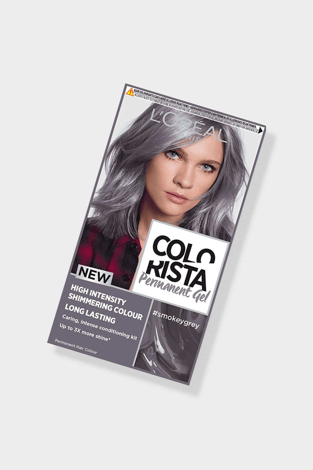 Loreal Colorista Smokey Grey Silver Permanent Hair Dye Gel Shimmering Colour