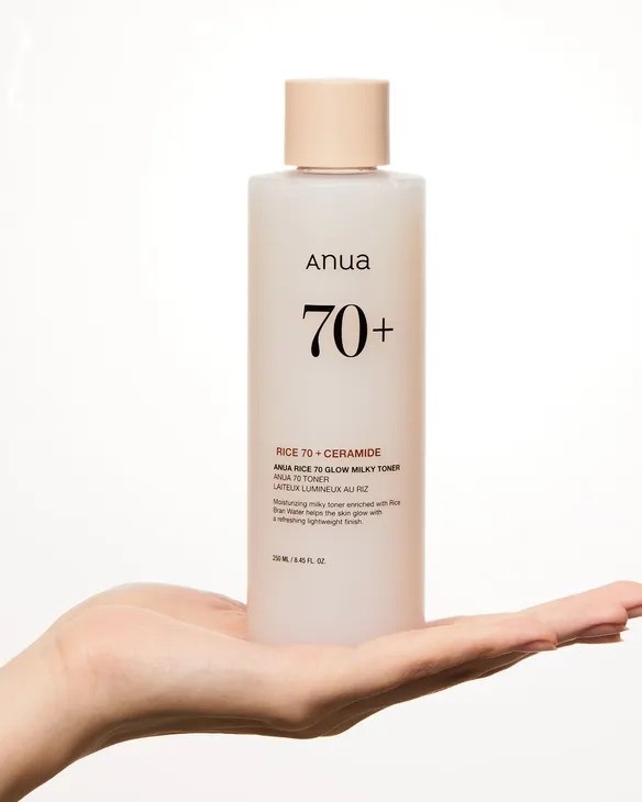 Anua Rice 70+ Ceramide Glow Milky Toner (250ml)