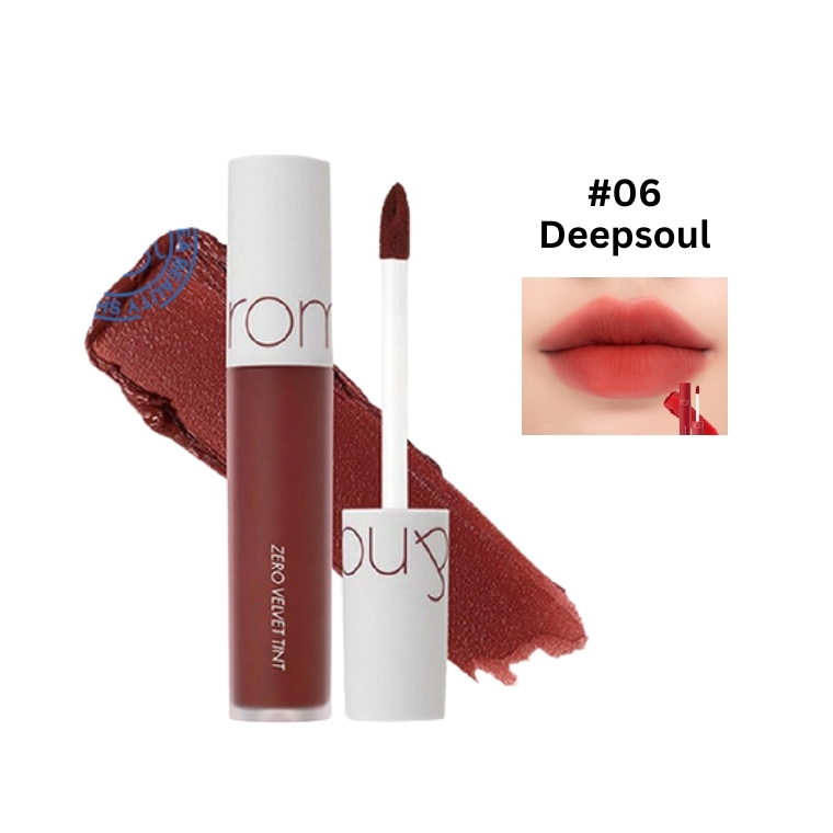 Rom&nd Zero Velvet Lip Tint #06  Deepsoul(5.5gm)