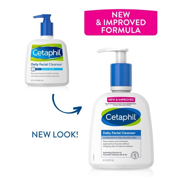 Cetaphil Daily Facial Cleanser for Normal to Oily Skin (237ml)