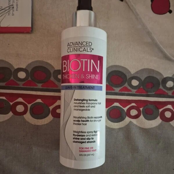 Advanced Clinicals Biotin Leave-In  onditioner Treatment  (237 ml)