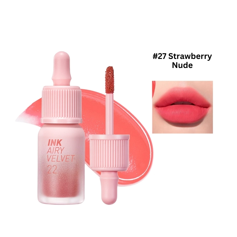 Peripera Ink Velvet Lip Tint #27 Strawberry Nude (4gm)